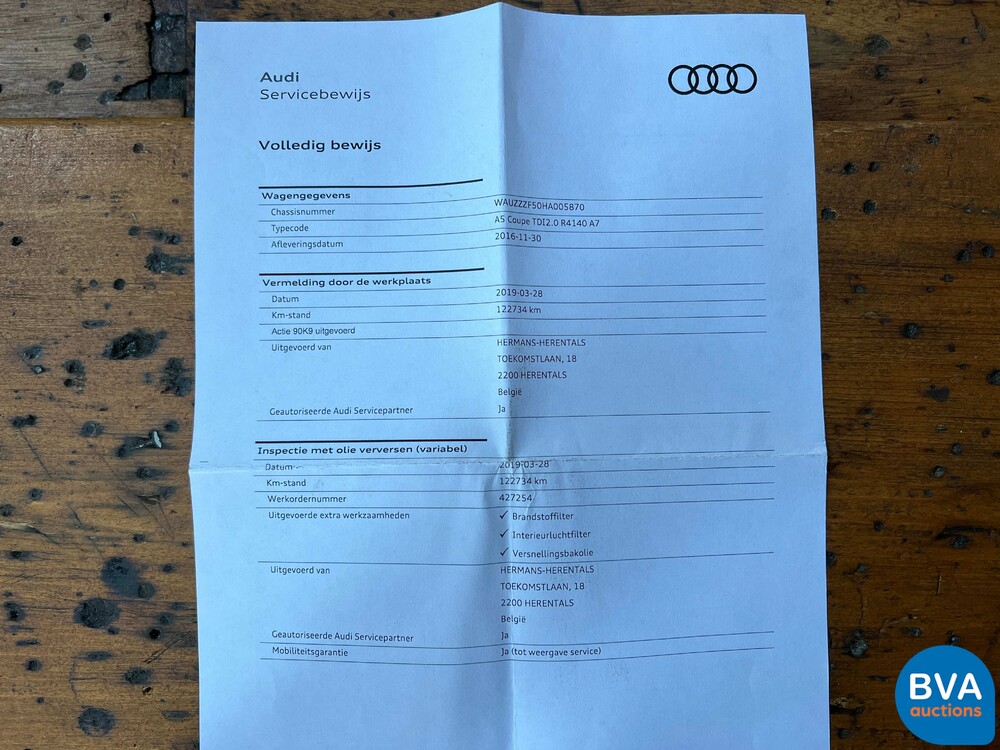 Audi A5 2.0 TDi S-Line Coupe 190pk Virtual Cockpit 2016