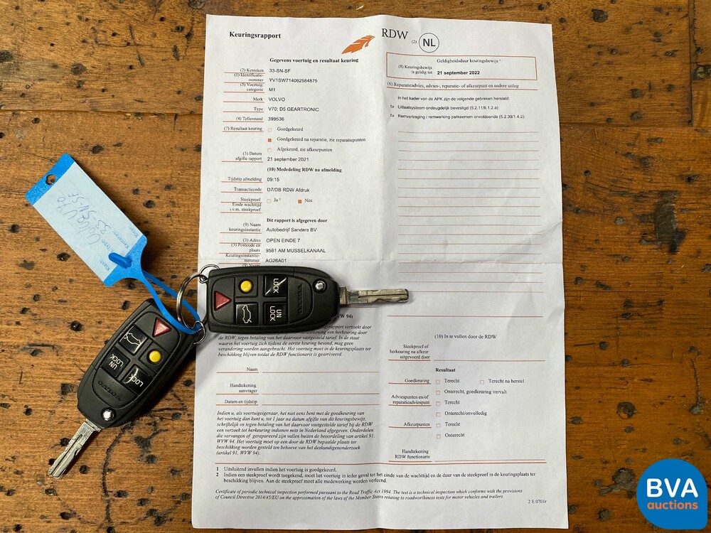 Volvo V70 D5 Edition II 2.4 185pk 2006 -Org. NL-, 33-SN-SF