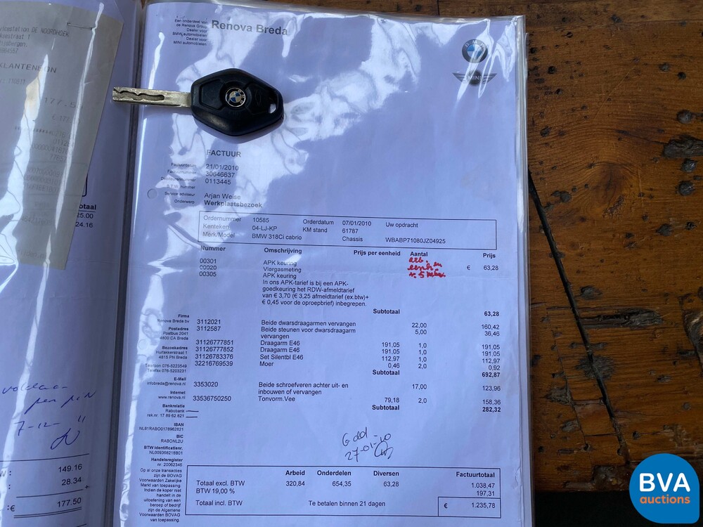 BMW 318Ci Executive 3-serie Cabriolet 143pk 2003 -Org. NL-, 04-LJ-KP