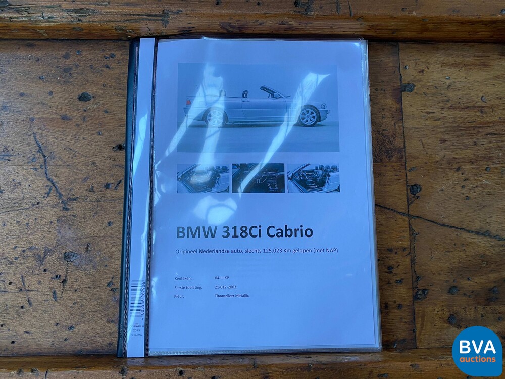 BMW 318Ci Executive 3-serie Cabriolet 143pk 2003 -Org. NL-, 04-LJ-KP