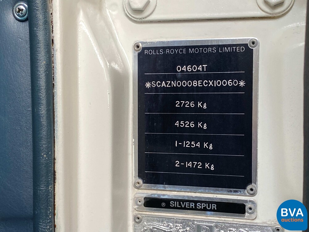 Rolls-Royce Silver Spur 6.8 V8 1984.