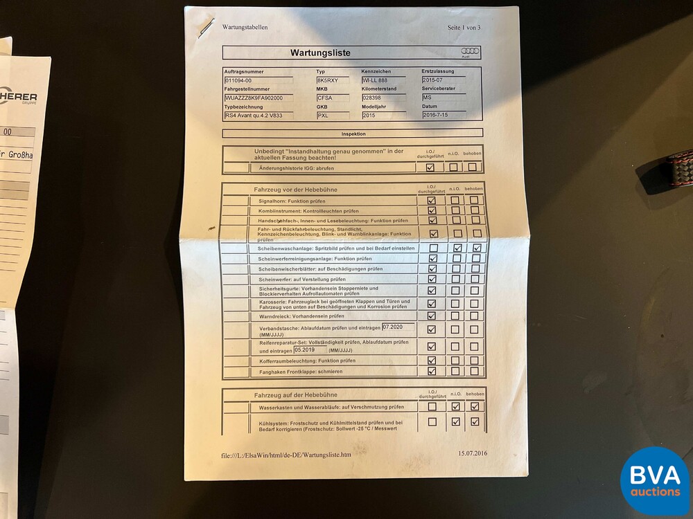 Audi RS4 Avant4.2 FSI Quattro LEISTUNG 450 PS 2015, TX-519-T.