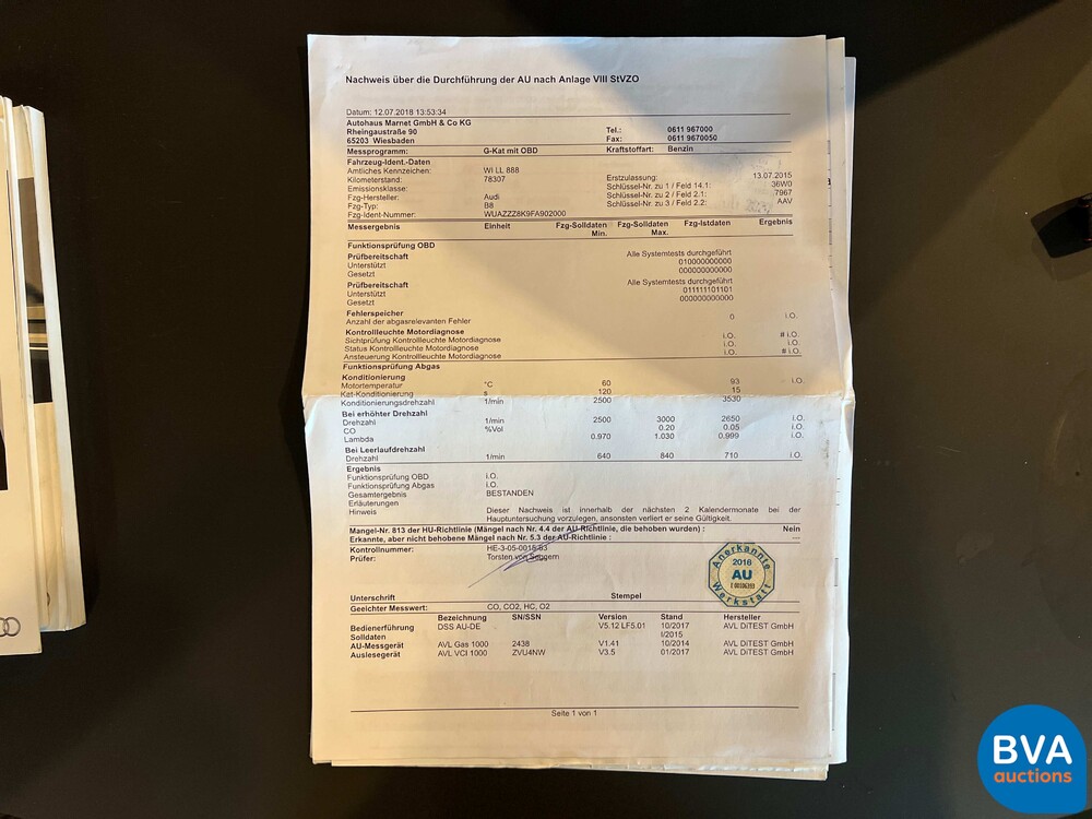 Audi RS4 Avant4.2 FSI Quattro LEISTUNG 450 PS 2015, TX-519-T.