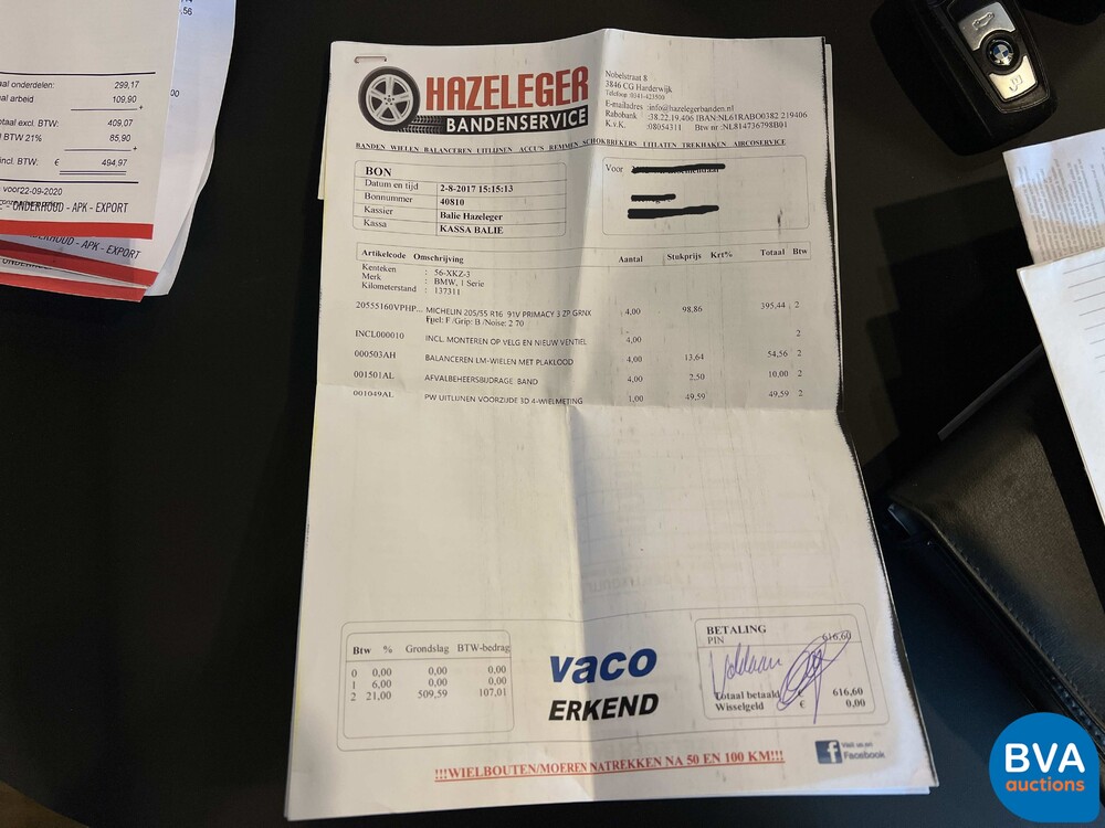 BMW 116i 1 Series 1.6 136hp 2012 -Org NL-, 56-XKZ-3.