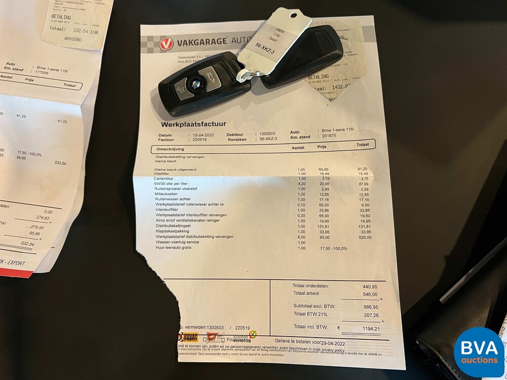 BMW 116i 1 Series 1.6 136hp 2012 -Org NL-, 56-XKZ-3.