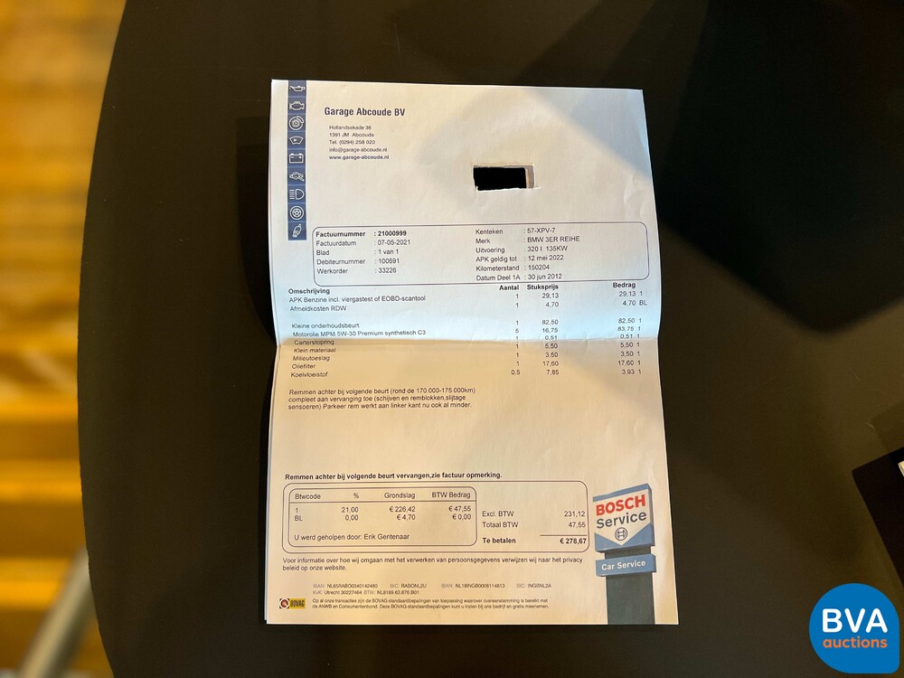 BMW 320i High Executive 3er Reihe 184PS 2012 -Org. NL-, 57-XPV-7.
