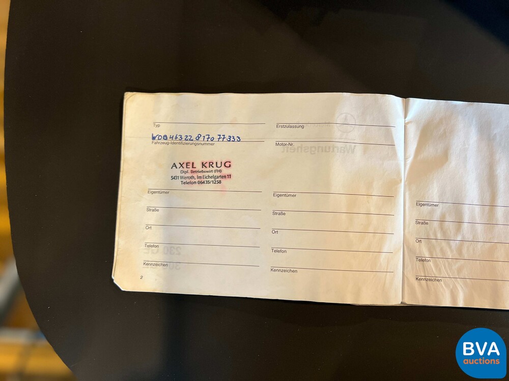 Mercedes-Benz G360 BRABUS 250hp 1984, R-428-JD.