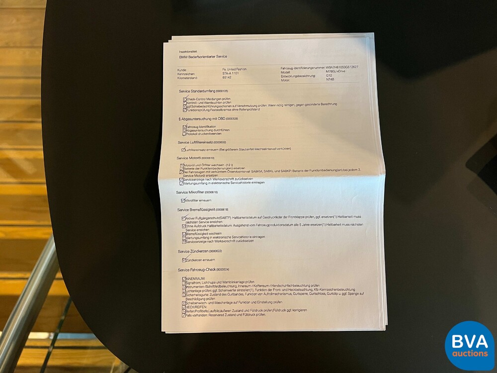 BMW M760Li xDrive M-Sport V12 7er LANG 609pk 2016 G12, L-128-BS.