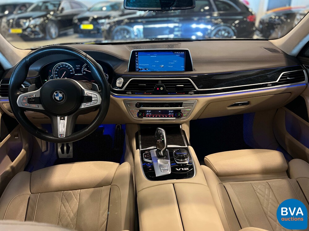 BMW M760Li xDrive M-Sport V12 7er LANG 609pk 2016 G12, L-128-BS.