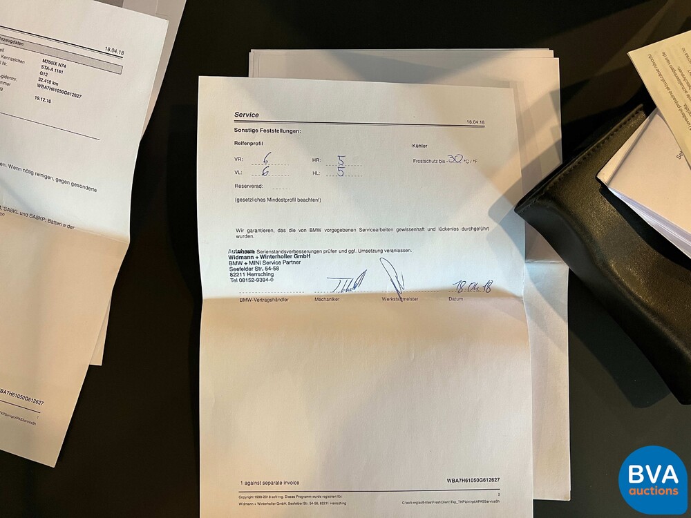 BMW M760Li xDrive M-Sport V12 7er LANG 609pk 2016 G12, L-128-BS.