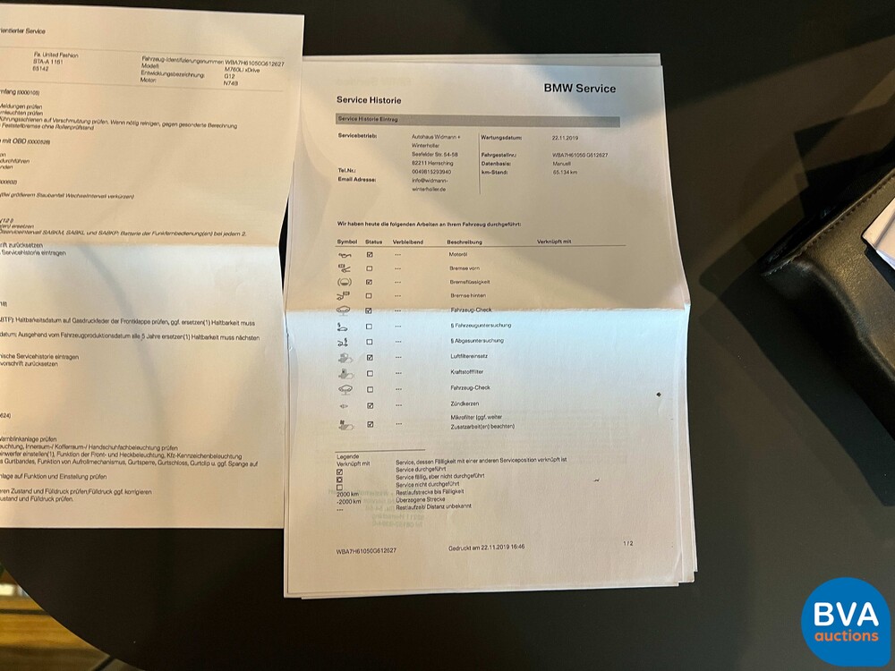 BMW M760Li xDrive M-Sport V12 7er LANG 609pk 2016 G12, L-128-BS.