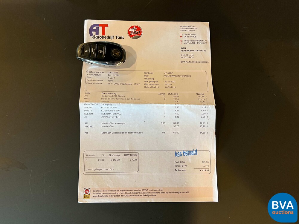 Volkswagen Touareg 4.2 V8 TDI R-line 340pk 2011, JT-349-P