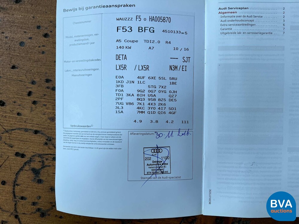 Audi A5 2.0 TDi S-Line Coupe 190hp Virtual Cockpit 2016.