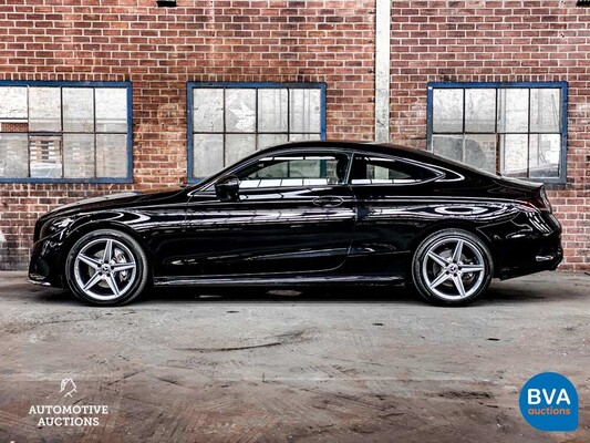 2017 Mercedes-Benz C180 Coupé AMG Premium Plus 156pk, G-955-VT.