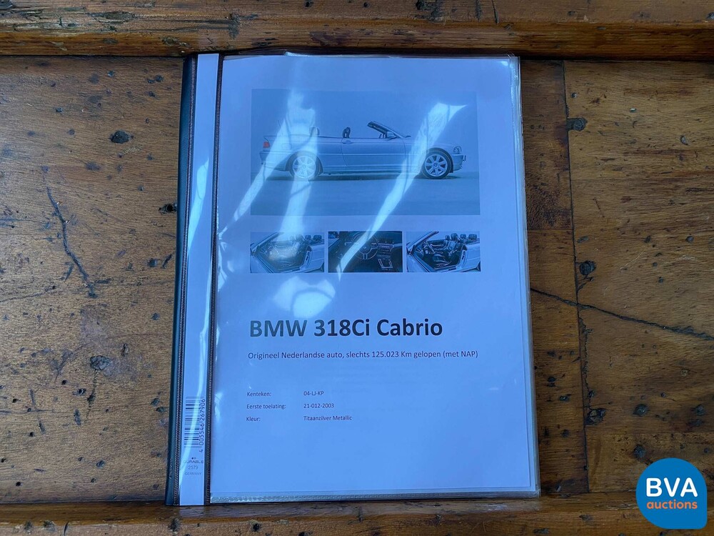 BMW 318Ci Executive 3-serie Cabriolet 143pk 2003 -Org. NL-, 04-LJ-KP