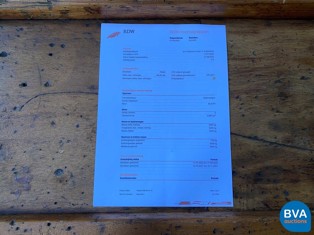 Mercedes-Benz G-Klasse 400 CDI V8 250pk W463 Lang -ORG-NL-, 42-LX-VB