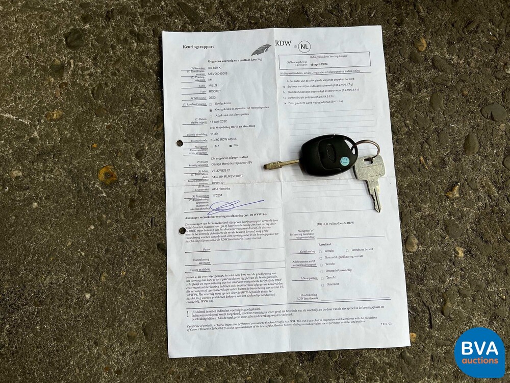 Mills Mev Rocket 102pk 2008 Cabriolet, XX-699-K