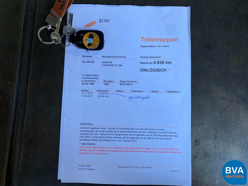 Daimler Conquest DJ250 Saloon 80pk 1955