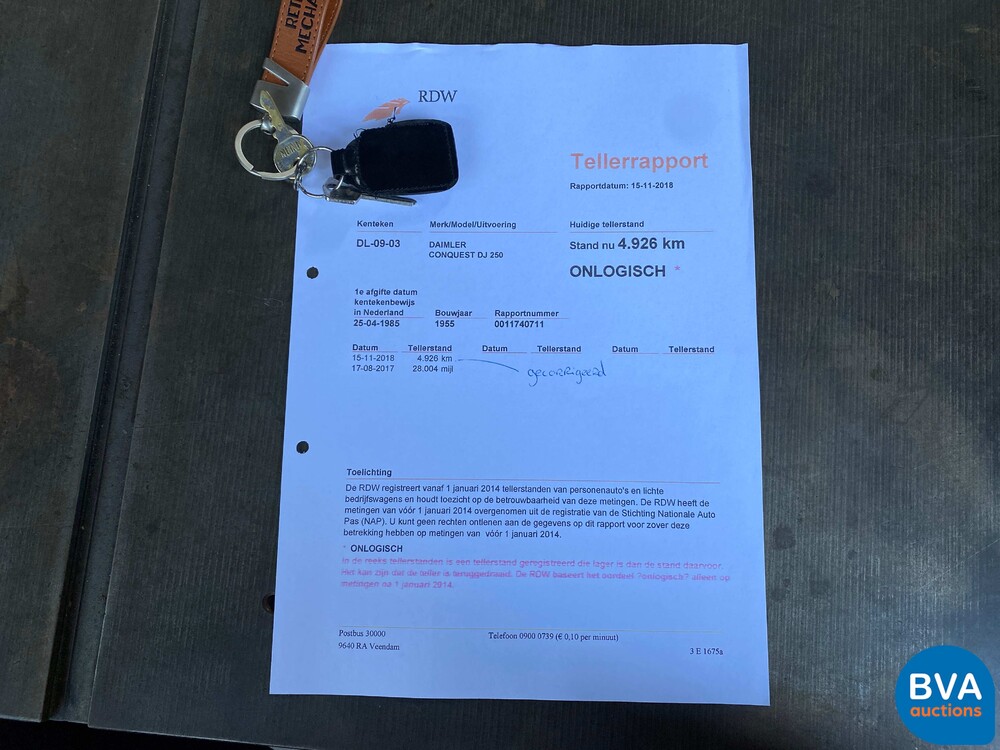 Daimler Conquest DJ250 Saloon 80pk 1955