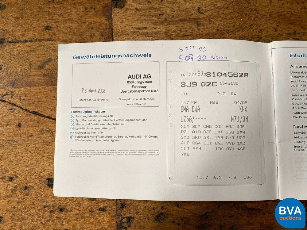 Audi TT FSI Roadster 2.0 200pk 2008