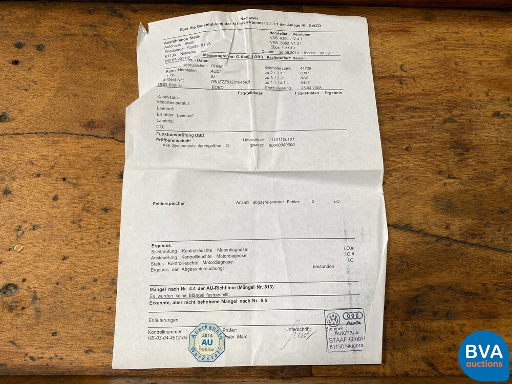 Audi TT FSI Roadster 2.0 200pk 2008