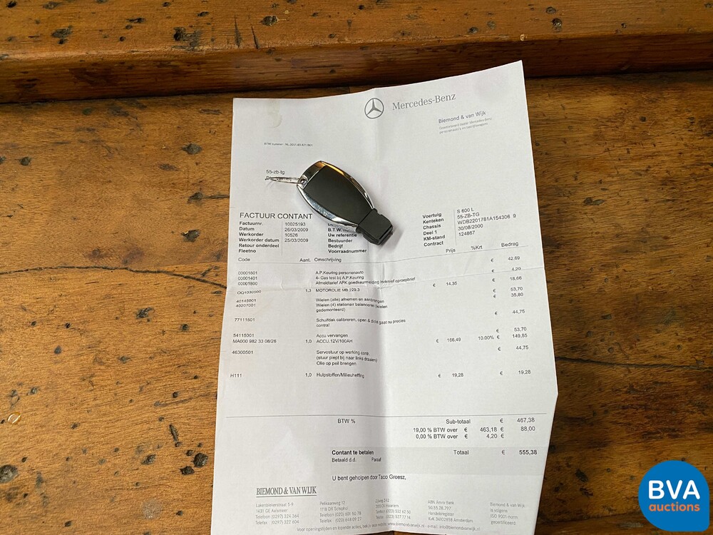 Mercedes-Benz S600 Lang 6.0 S-Klasse 367pk 2000, 55-ZB-TG