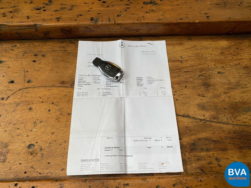 Mercedes-Benz S600 Lang 6.0 S-Klasse 367pk 2000, 55-ZB-TG