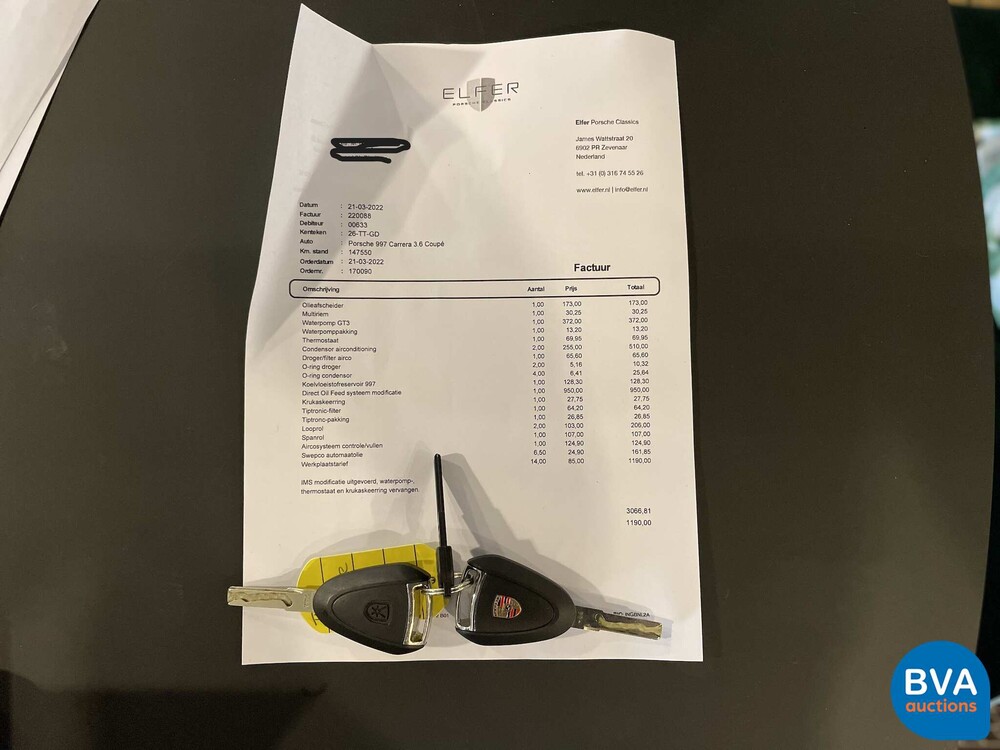 Porsche 911 997 3.6 Carrera 325PS 2007 -Org. NL-, 26-TT-GD.