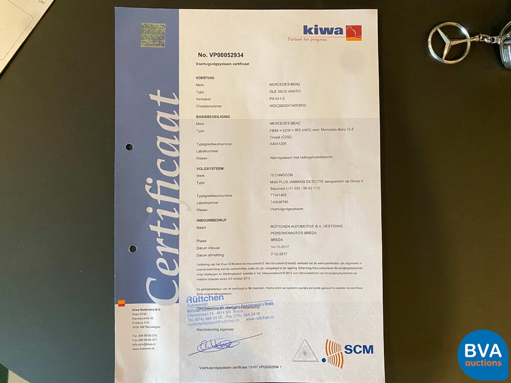 Mercedes-Benz GLE350d3.0 Coupé GLE Klasse 4-Matic 258PS 2017 -Org. NL-, PX-041-Z.