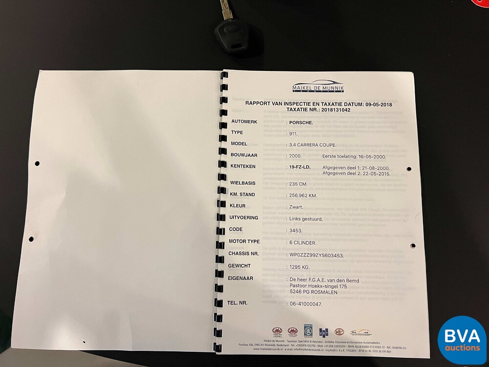 Porsche 911 Carrera 3.4 Coupé 300 PS 2000, 19-FZ-LD.