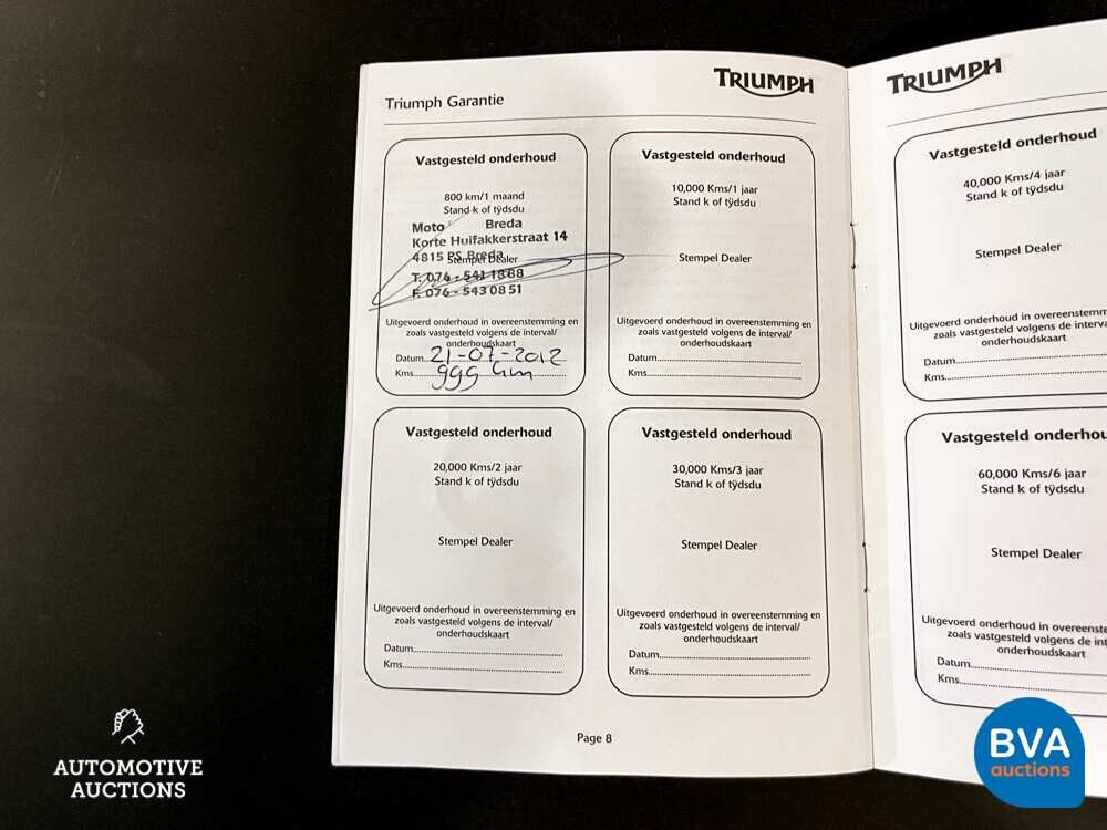 Triumph Tiger 800 95pk 2012 -Org. NL-, 45-MB-PH