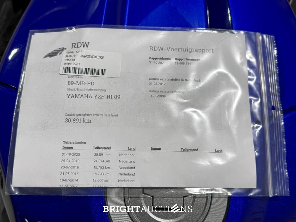 Yamaha YZF-R1 Sport 998cc 2009, 89-MB-FD