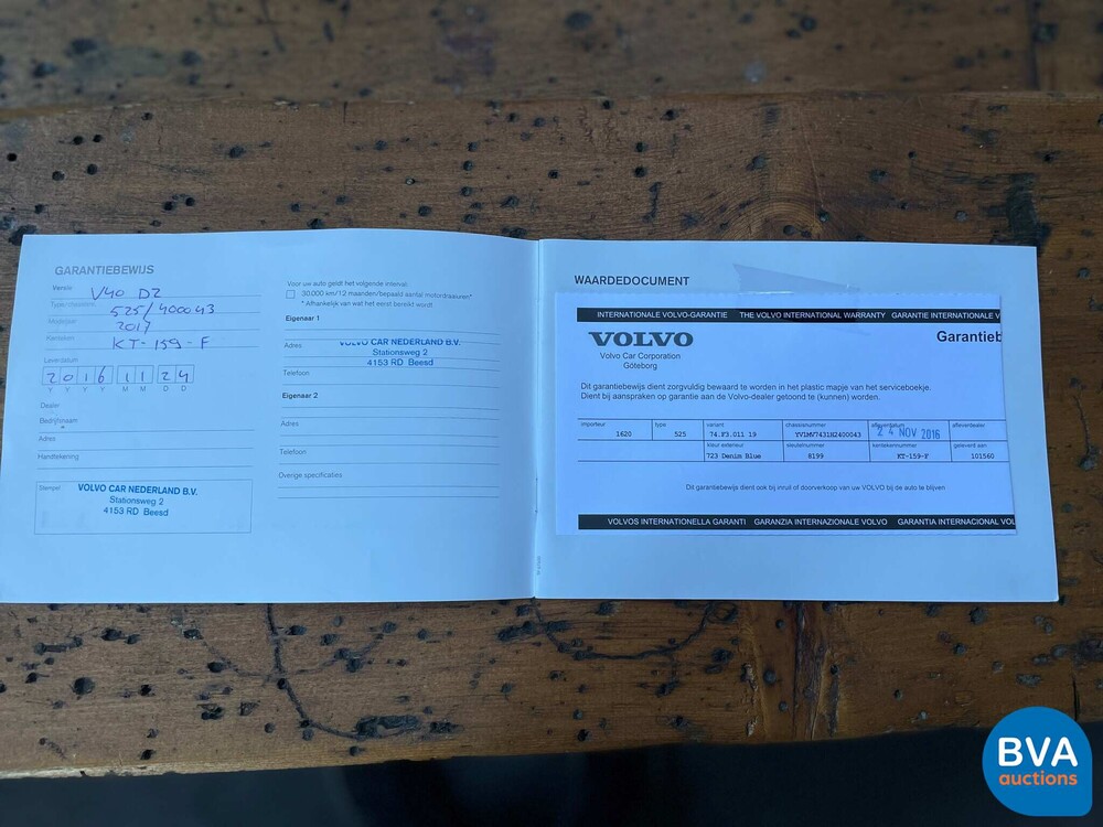 Volvo V40 2.0 D2 Nordic+ 120pk 2016, KT-159-F Orig. NL
