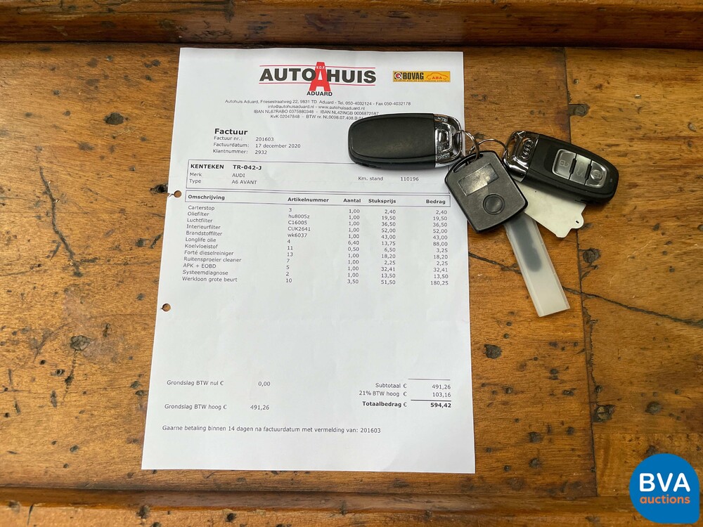 Audi A6 Avant S-Line 3.0 V6 TDI BiT quattro Competition 326pk 2016, TR-042-J