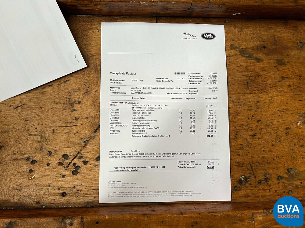 Land Rover Range Rover Sport 3.0 TDV6 HSE Dynamic 258pk 2018, K-823-VG