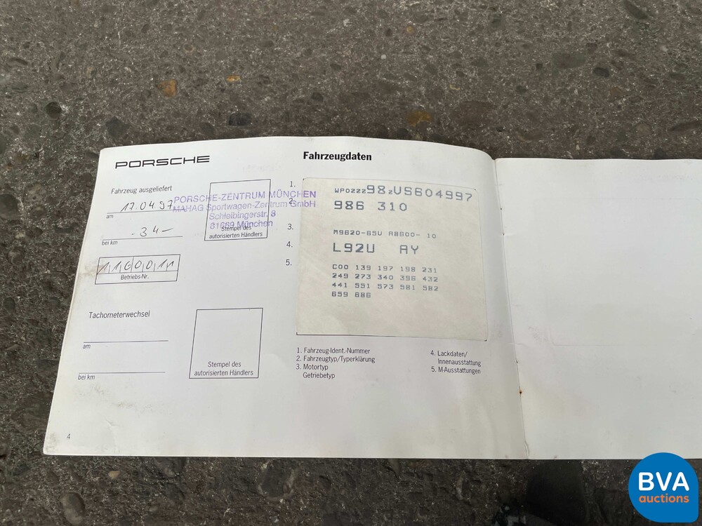 Porsche Boxster 986 2.5 Tiptronic Hardtop 204pk 1997, 46-HL-KF