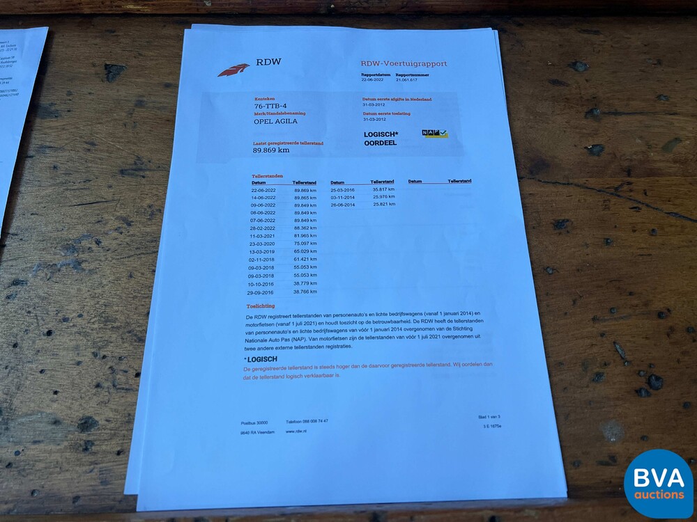 Opel Agila 1.0 68pk 2012 -Org. NL-, 76-TTB-4