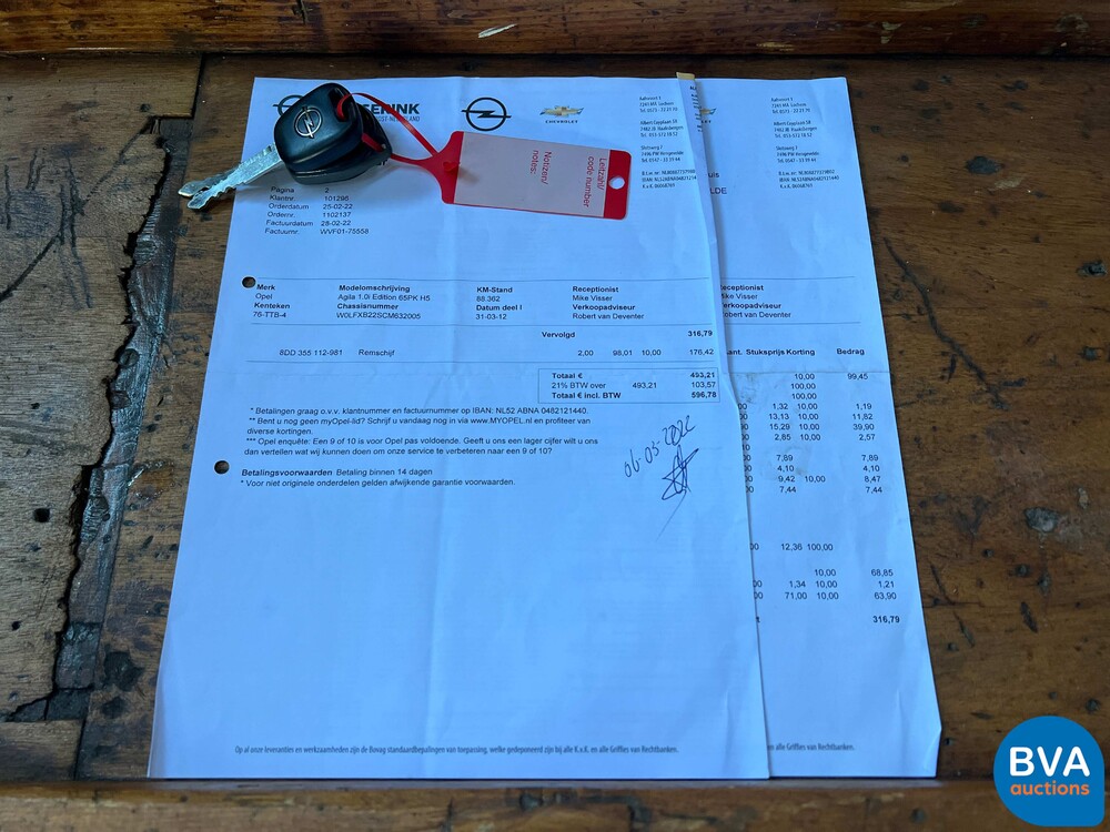 Opel Agila 1.0 68pk 2012 -Org. NL-, 76-TTB-4