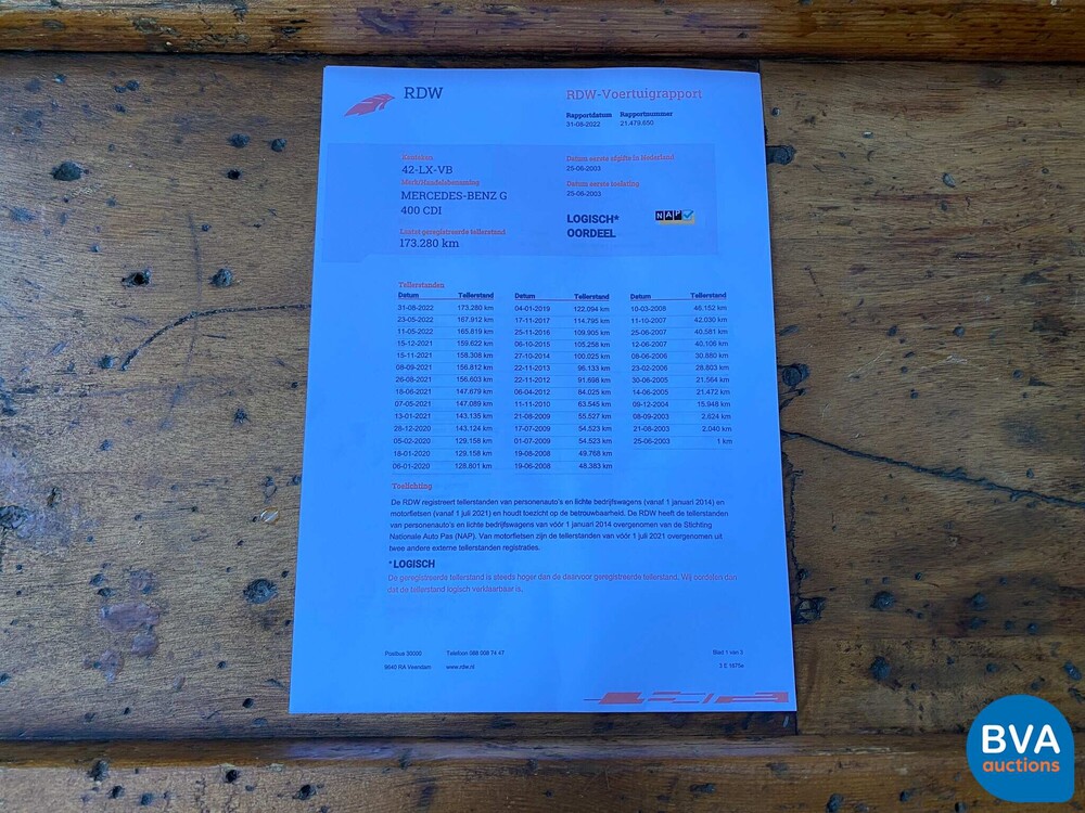 Mercedes-Benz G-Klasse 400 CDI V8 250 PS W463 Lang -ORG-NL-, 42-LX-VB.
