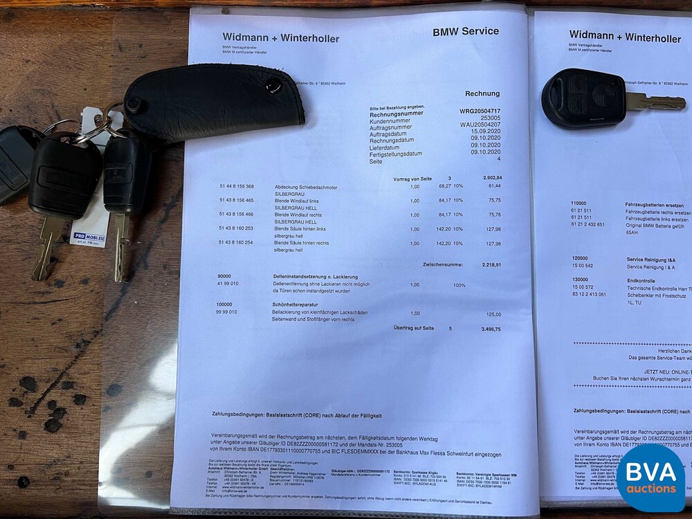 BMW 850 Ci5.4 V12 326pk M73 1 oder 1218 8er Serie 1998.