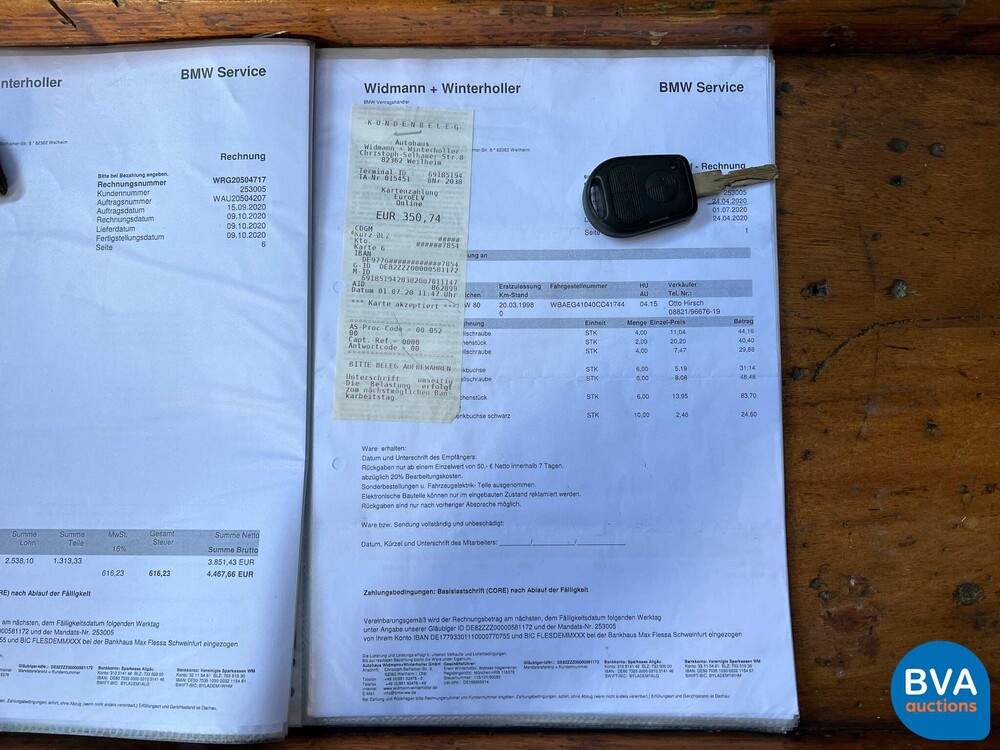BMW 850 Ci5.4 V12 326pk M73 1 oder 1218 8er Serie 1998.