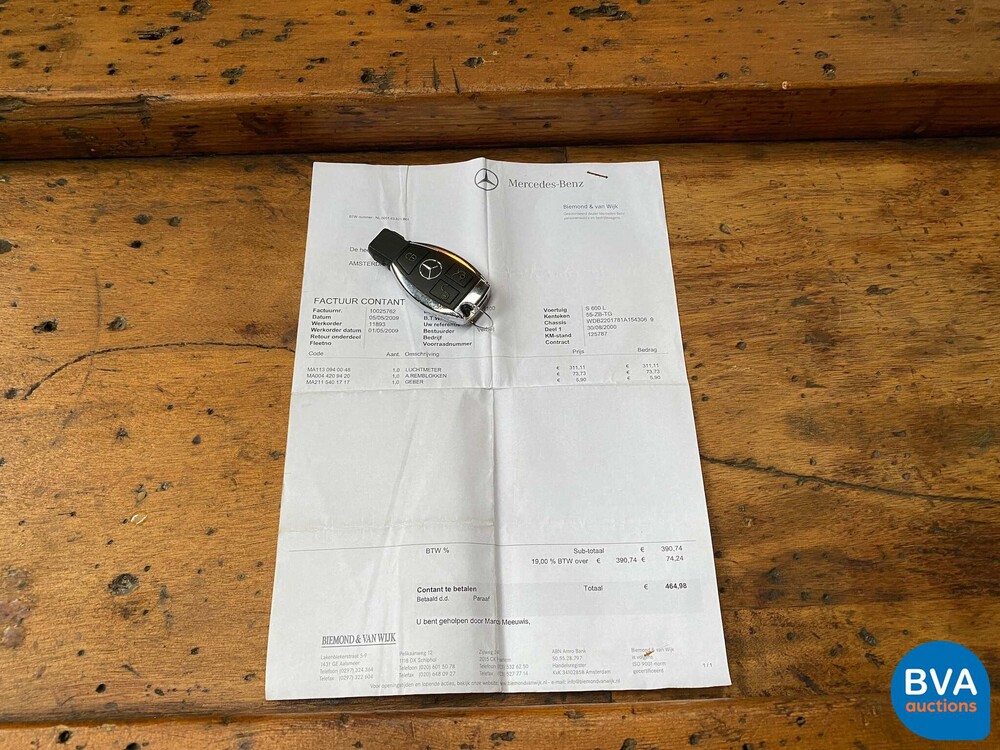 Mercedes Benz S600 Lang 6.0 S-Klasse 367PS 2000, 55-ZB-TG.