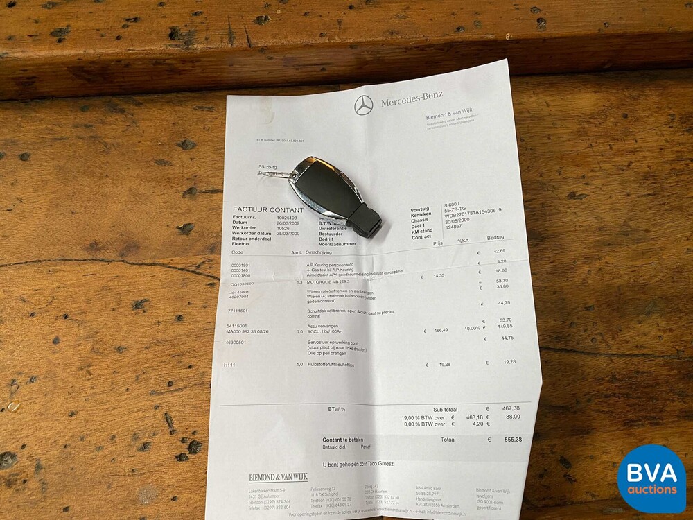 Mercedes Benz S600 Lang 6.0 S-Klasse 367PS 2000, 55-ZB-TG.