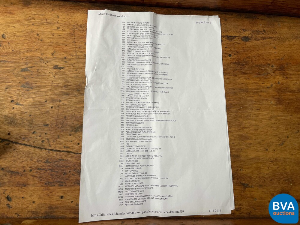 Mercedes-Benz S500 Long Plug-In Hybrid Prestige Plus 2015 S-Klasse -Org. NL-, HR-522-J.