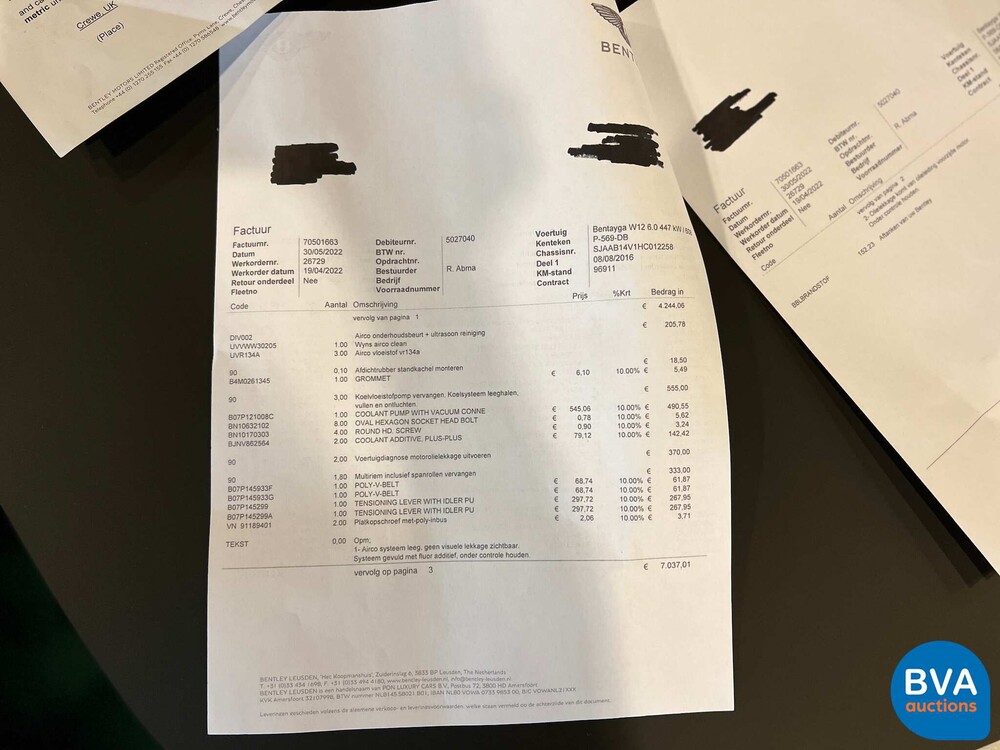 Bentley Bentayga 6.0 V12 Erstausgabe 608PS 2016, P-569-DB.