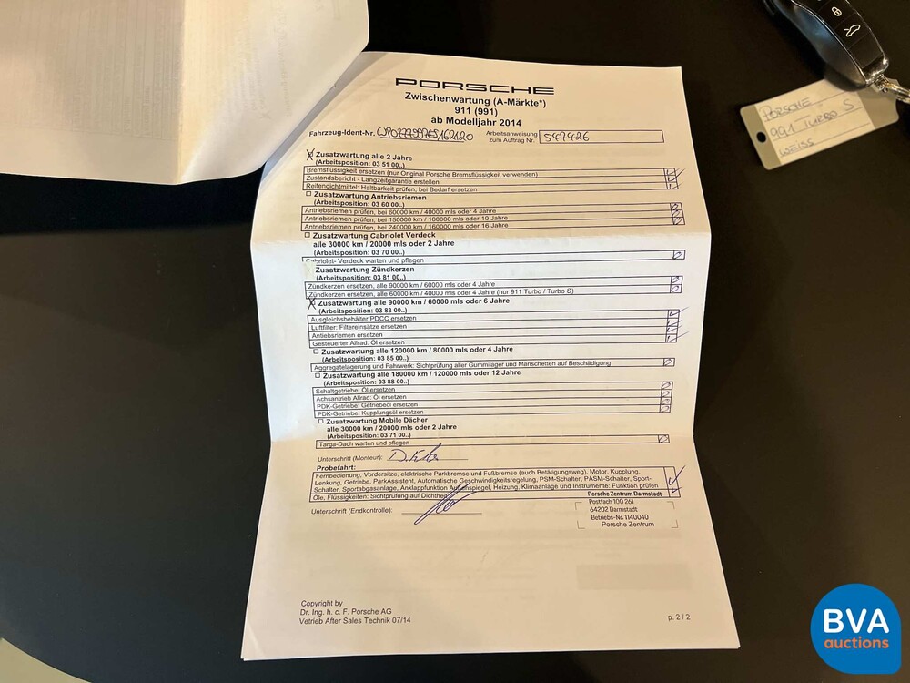 Porsche 911 Turbo S 991 SportChrono 560PS 2014.