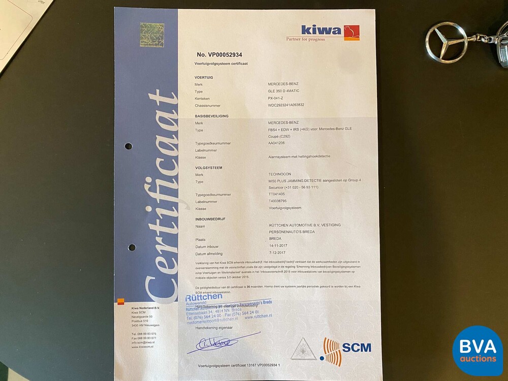 Mercedes-Benz GLE350d3.0 Coupé GLE Klasse 4-Matic 258PS 2017 -Org. NL-, PX-041-Z.
