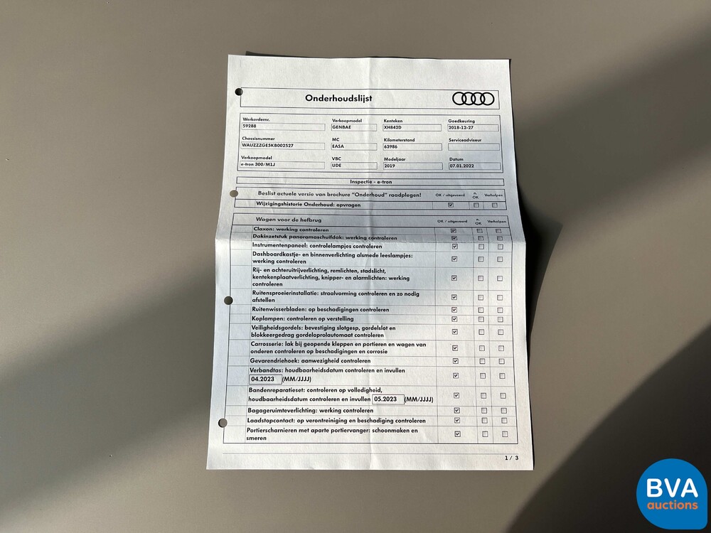 Audi e-tron 55 QUATTRO Advanced SPORT 95kWh 361PS 2018 -Org. NL-, XH-842-D.