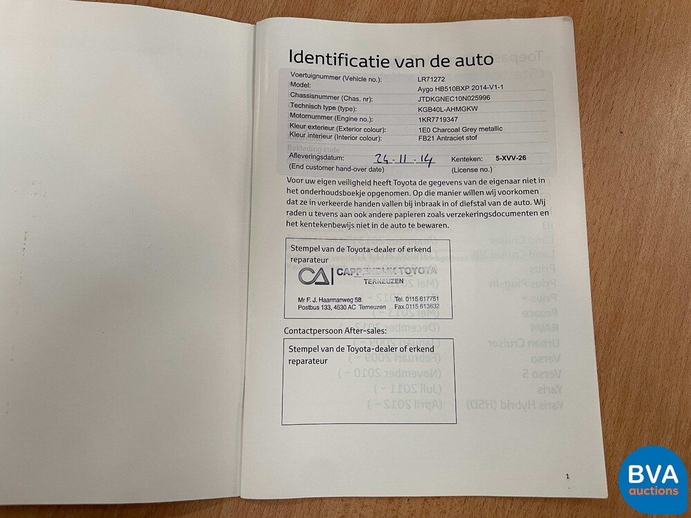 Toyota Aygo 1.0 VVT-i x-play 69pk 2014, 5-XVV-26