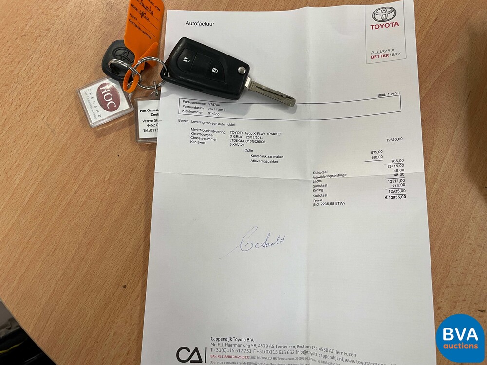 Toyota Aygo 1.0 VVT-i x-play 69pk 2014, 5-XVV-26